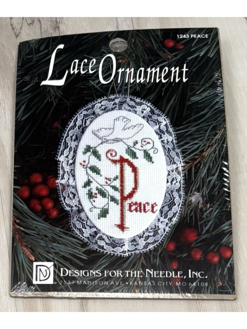 DESIGNS FOR THE NEEDLE Cross Stitch LACE ORNAMENT Kit 1243 Peace Dove NIP NEW